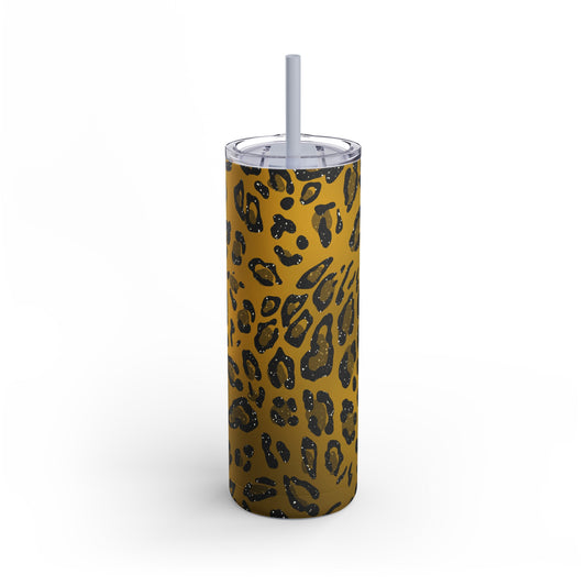 Animal Print Amber 04 - 20oz Skinny Matte Tumbler