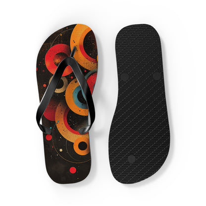 Abstract Decorative Circles  Flip-Flops