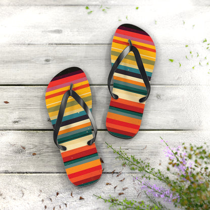 Colorful Stripes  Flip-Flops