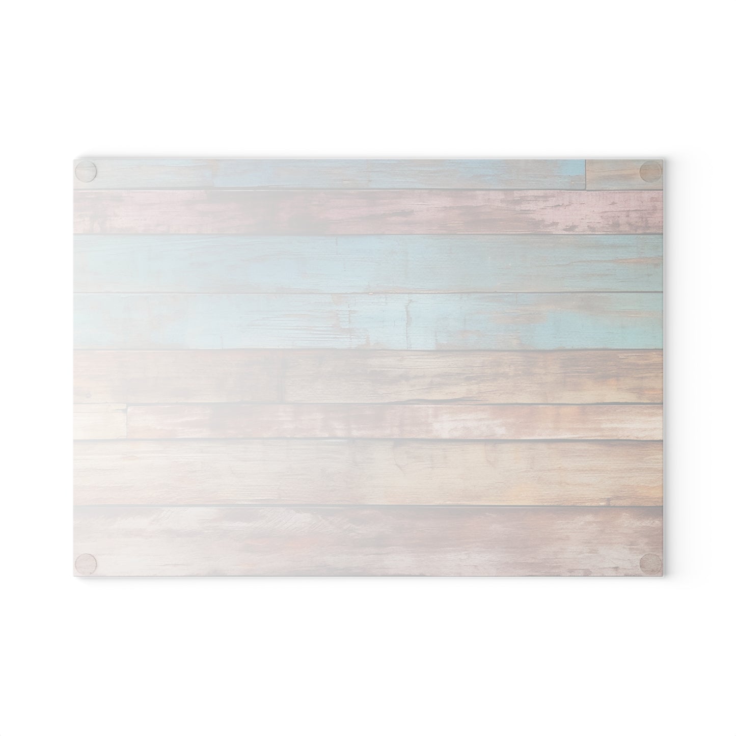 Wooden Print Glass Cutting Board