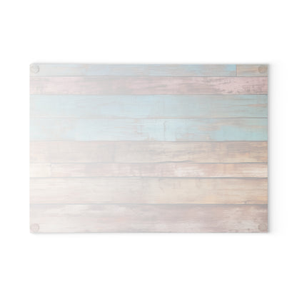 Wooden Print Glass Cutting Board