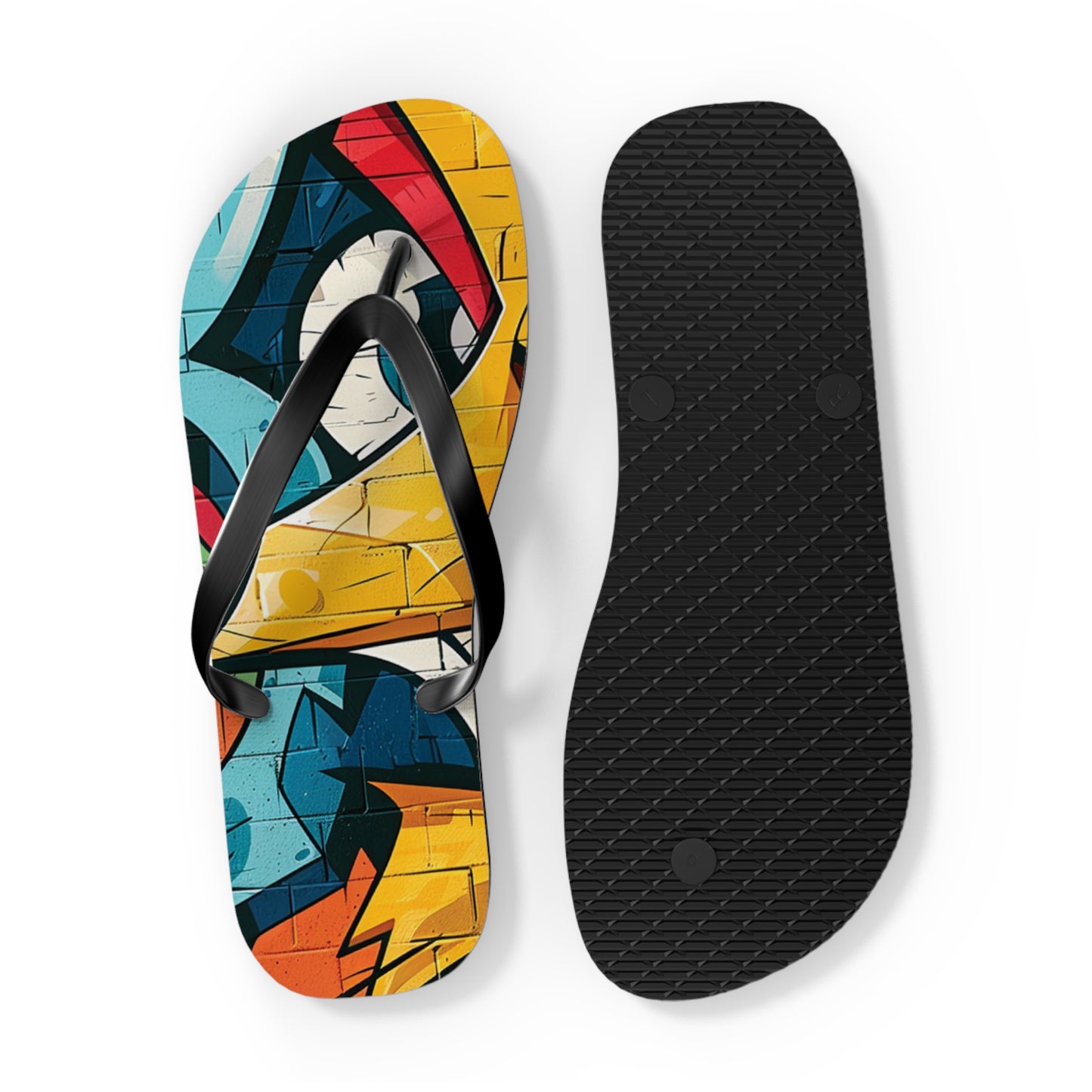 Graffiti Theme Flip-Flops