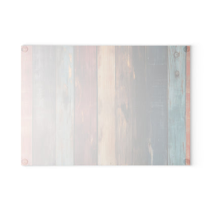 Wooden Print Glass Cutting Board