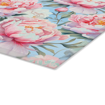 Floral Glass Cutting Board