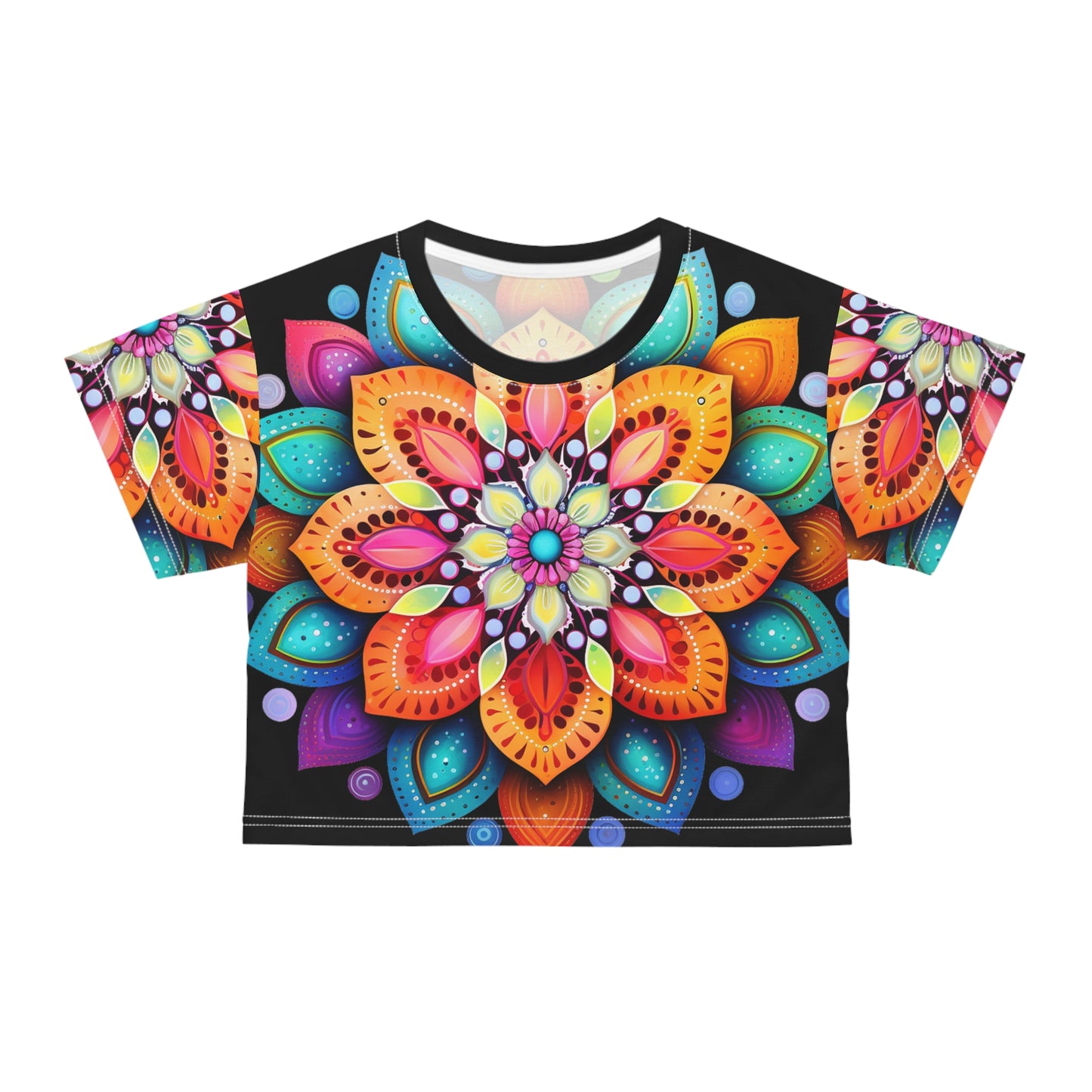 Mandala Art (AOP) Crop Tee