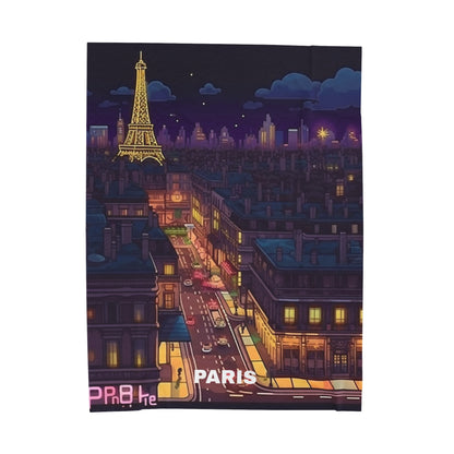 Paris Velveteen Plush Blanket