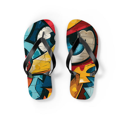 Graffiti Theme Flip-Flops