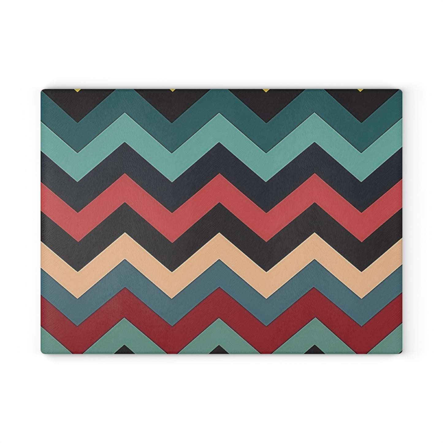 Chevron Print Glass Cutting Board