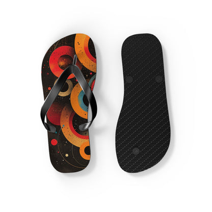 Abstract Decorative Circles  Flip-Flops