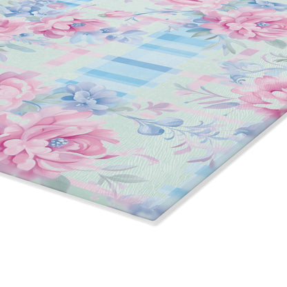 Floral Glass Cutting Board