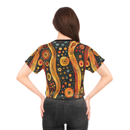 Aboriginal Art (AOP) Crop Tee