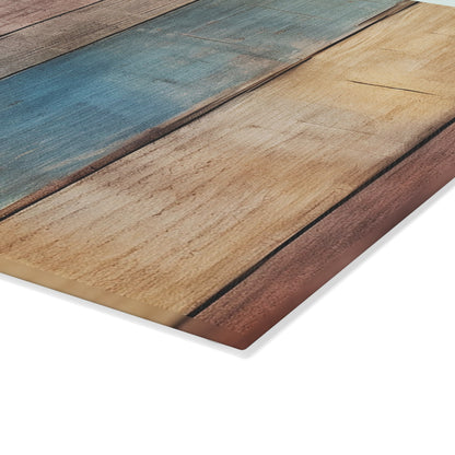 Wooden Print Glass Cutting Board