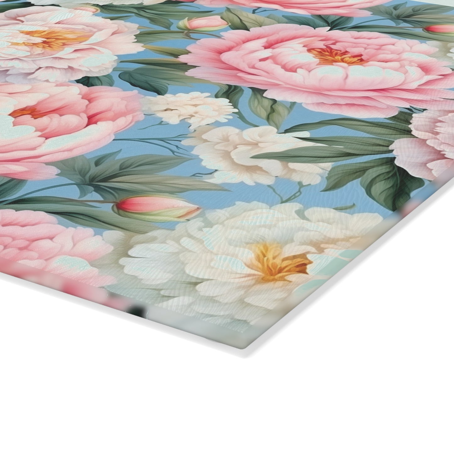 Floral Glass Cutting Board