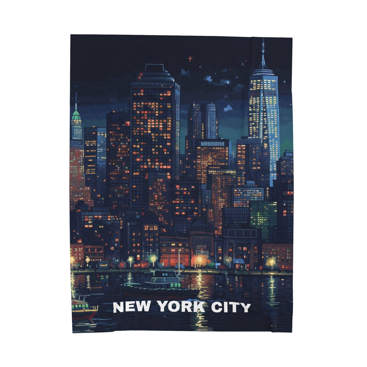 New York Velveteen Plush Blanket