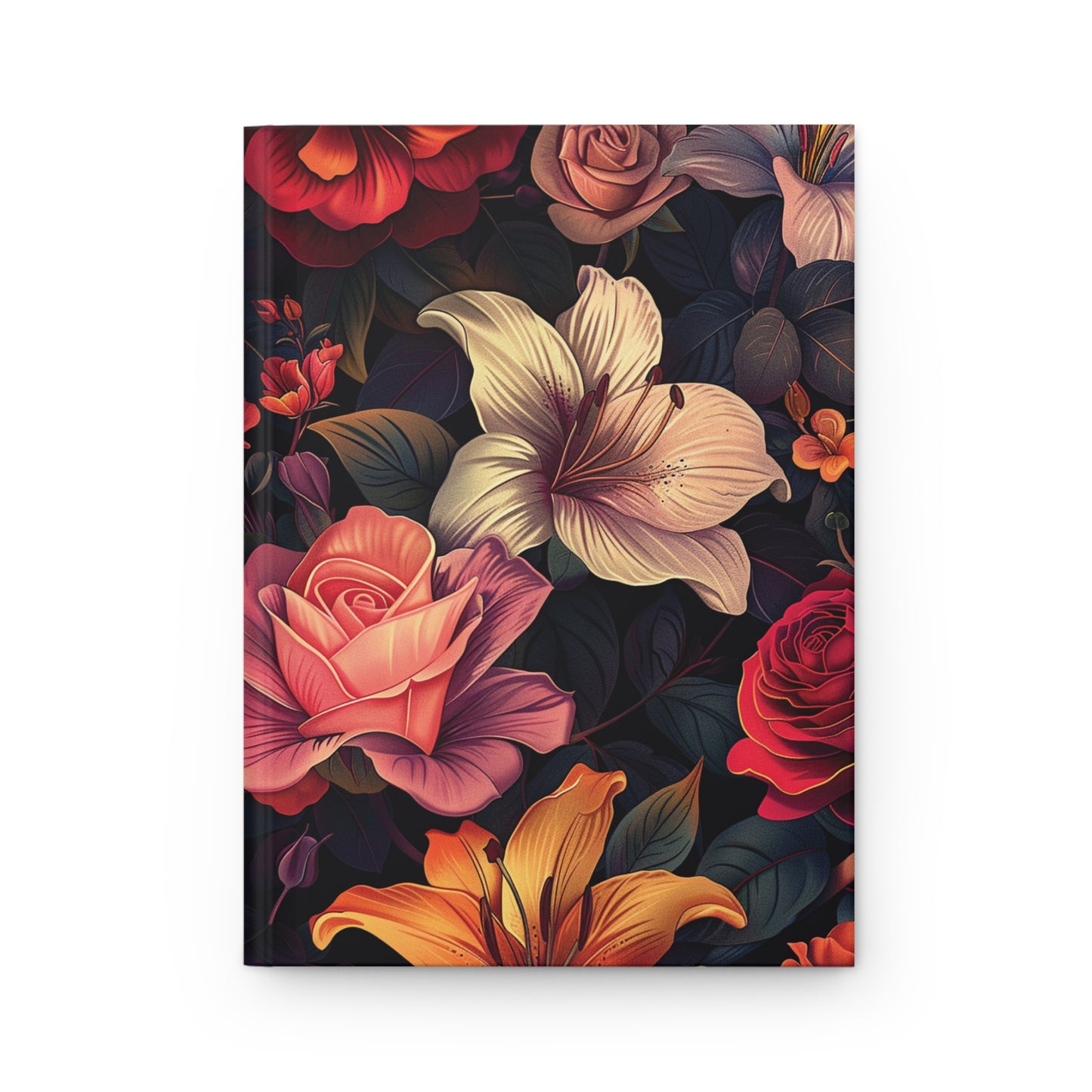 Floral Pattern Hardcover Journal