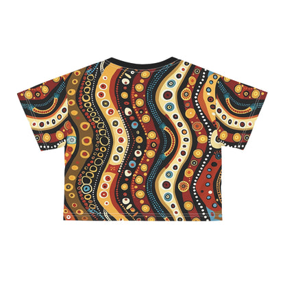 Aboriginal Art (AOP) Crop Tee