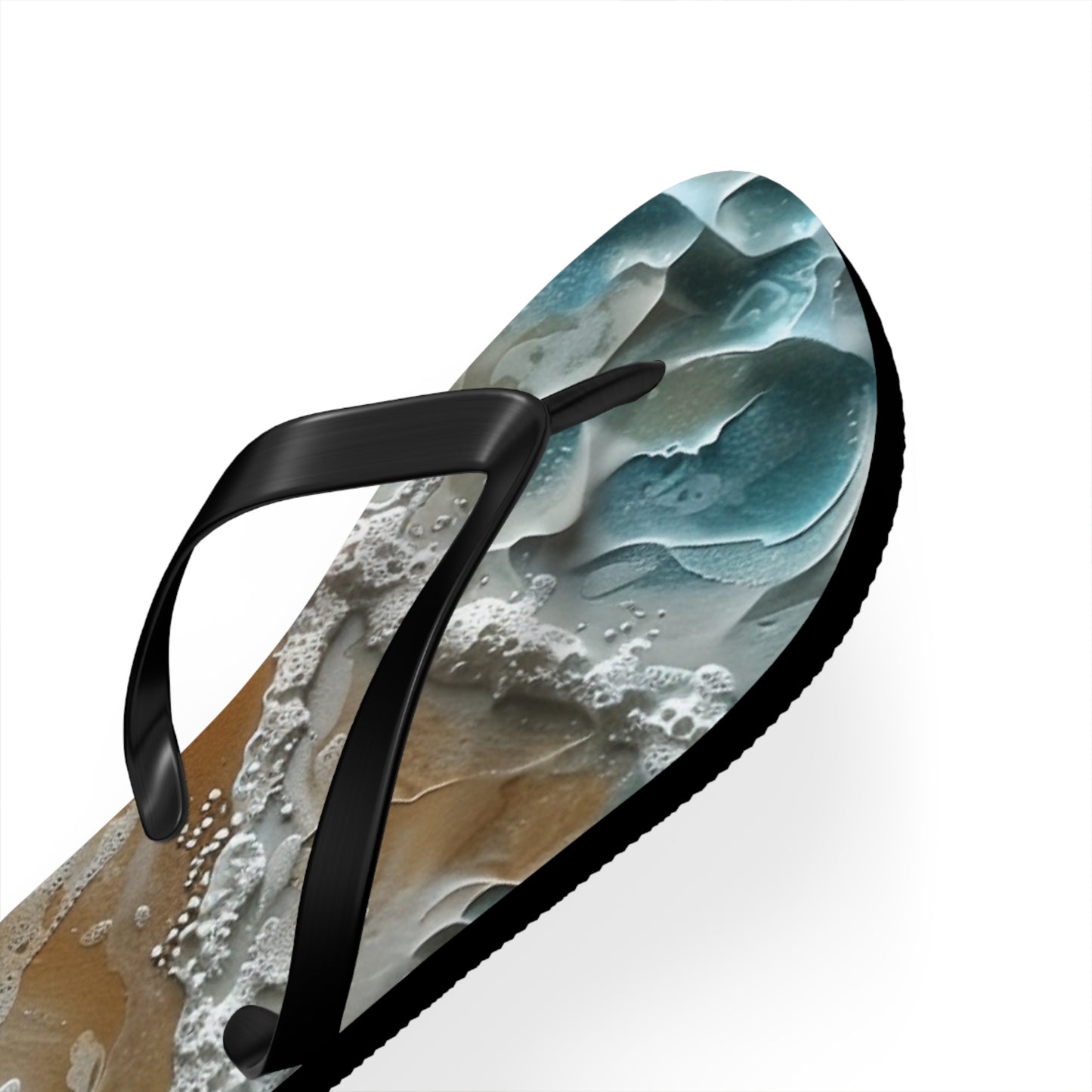 Sand Shore Ocean Waves Flip-Flops