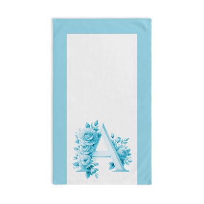 Alphabet Flowers Bathroom Hand Towel