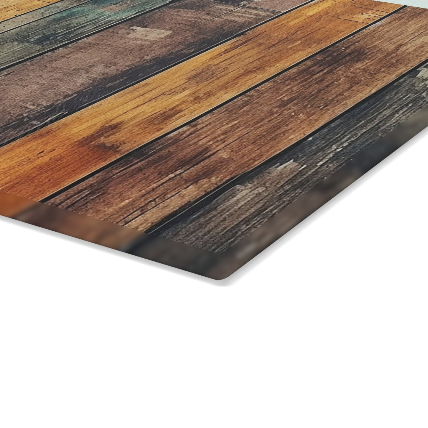 Wooden Print Glass Cutting Board