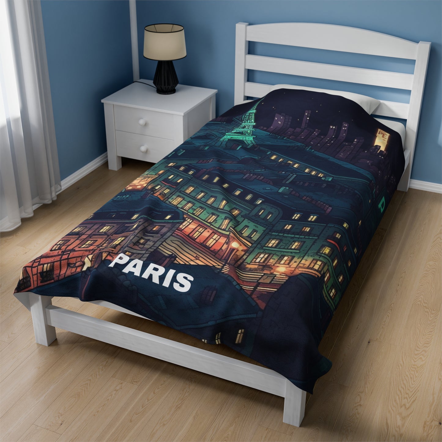 Paris Velveteen Plush Blanket