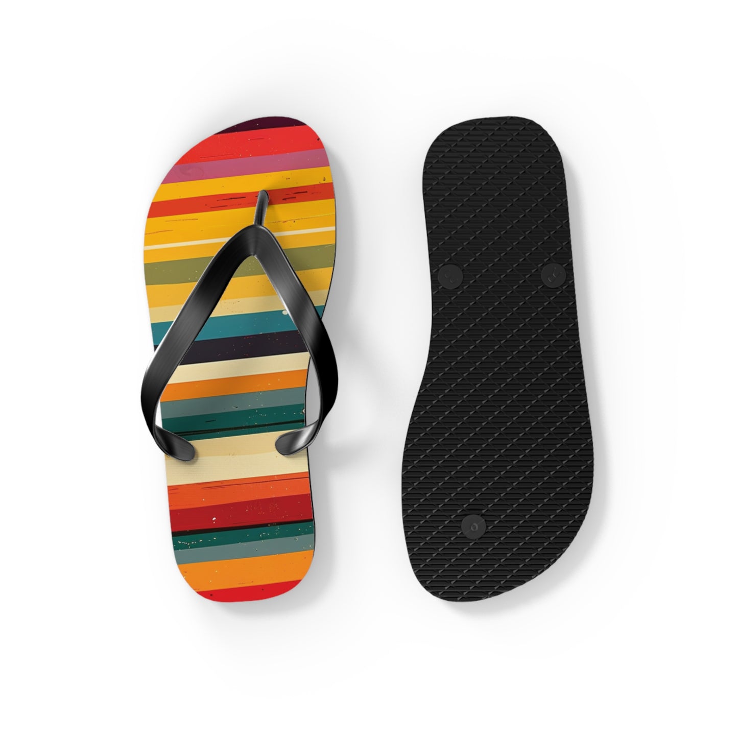 Colorful Stripes  Flip-Flops