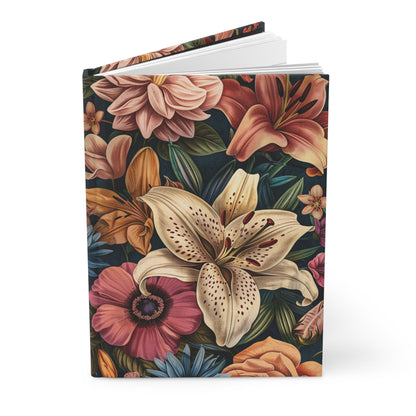 Floral Pattern Hardcover Journal