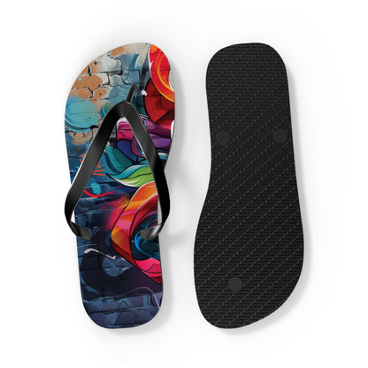 Graffiti Theme Flip-Flops