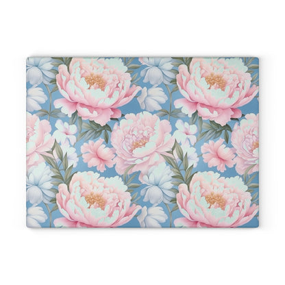 Floral Glass Cutting Board