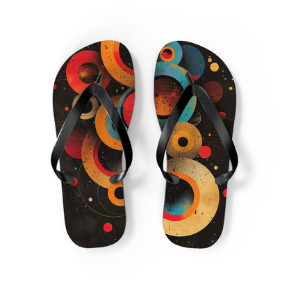 Abstract Decorative Circles  Flip-Flops