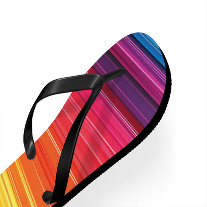 Colorful Stripes  Flip-Flops