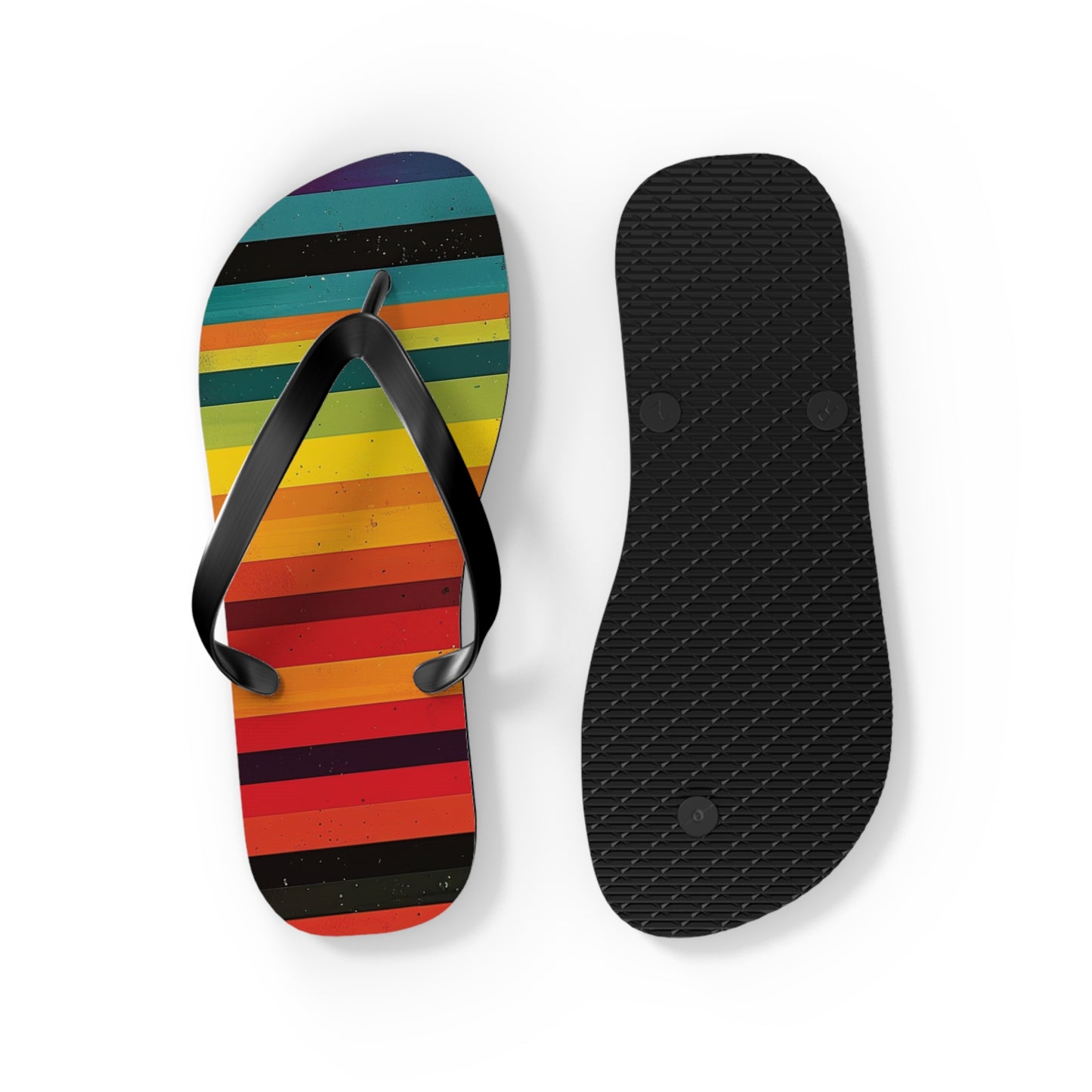 Colorful Stripes  Flip-Flops