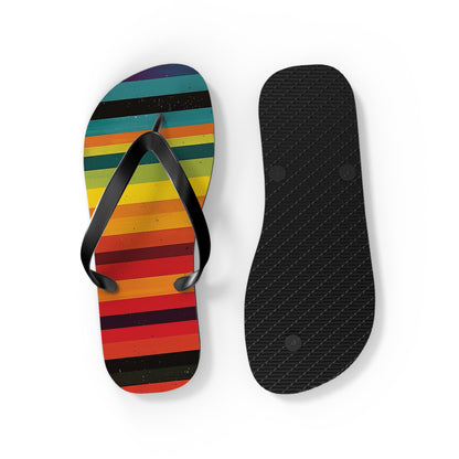 Colorful Stripes  Flip-Flops