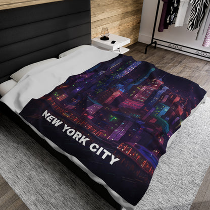 New York Velveteen Plush Blanket