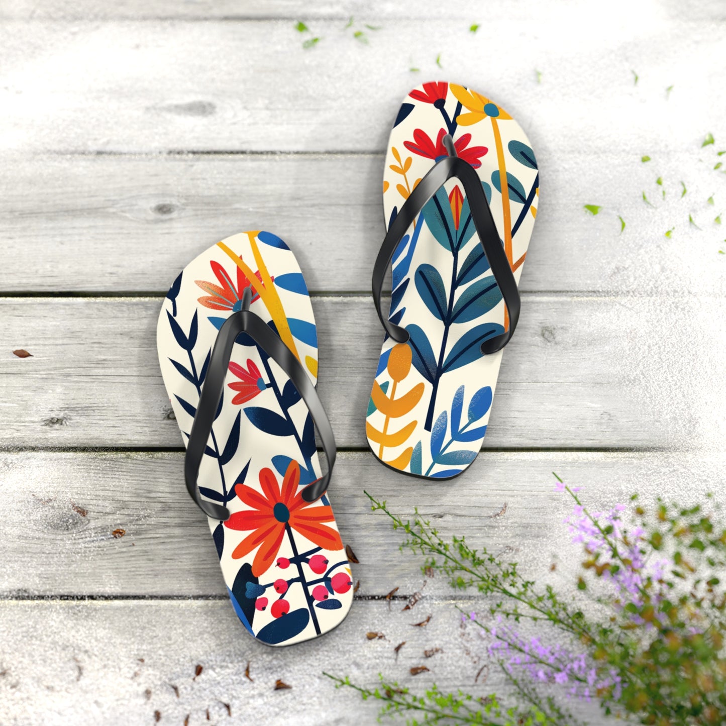 Garden Plants Flip-Flops