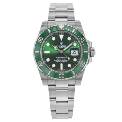 Rolex Submariner "Hulk" Green Dial Men's Luxury Watch M116610LV-0002