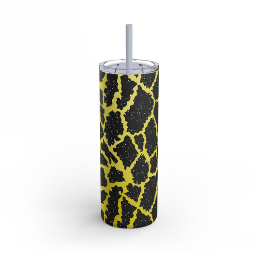 Animal Print Yellow 02 - 20oz Skinny Matte Tumbler