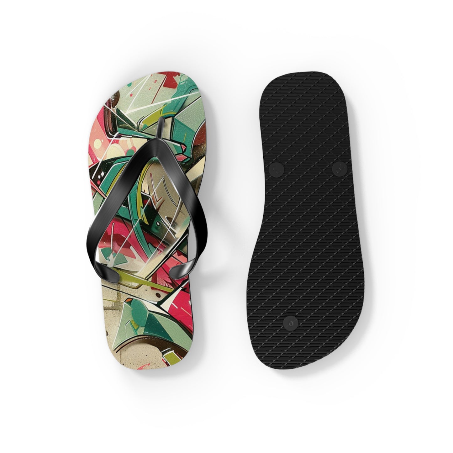 Graffiti Theme Flip-Flops