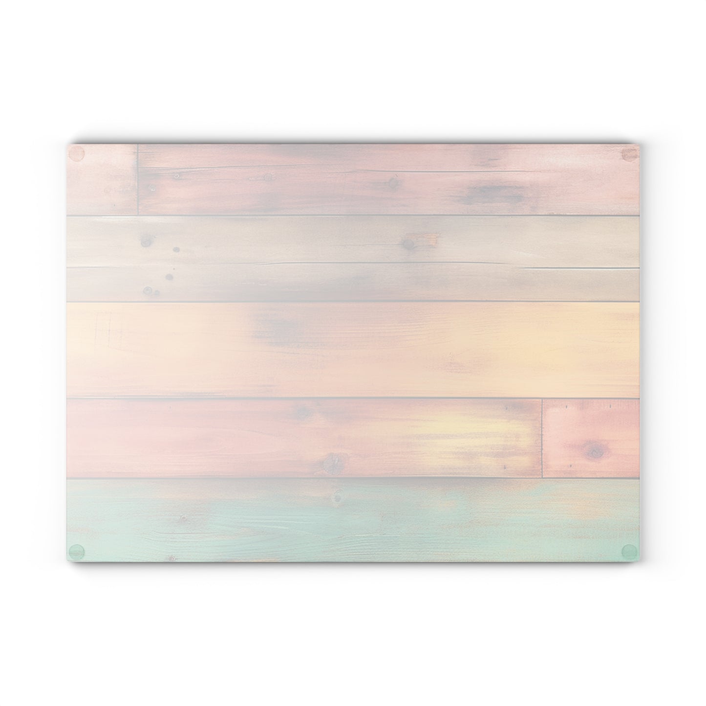 Wooden Print Glass Cutting Board