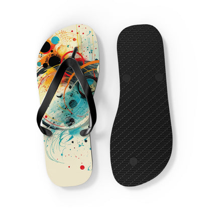 Abstract Decorative Circles  Flip-Flops