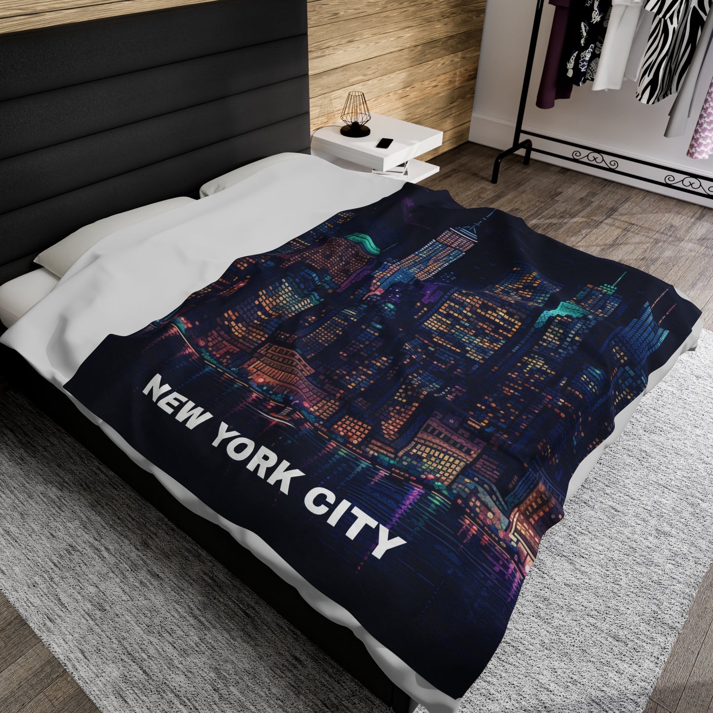 New York Velveteen Plush Blanket