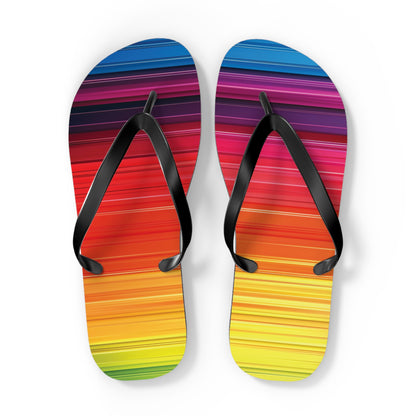 Colorful Stripes  Flip-Flops