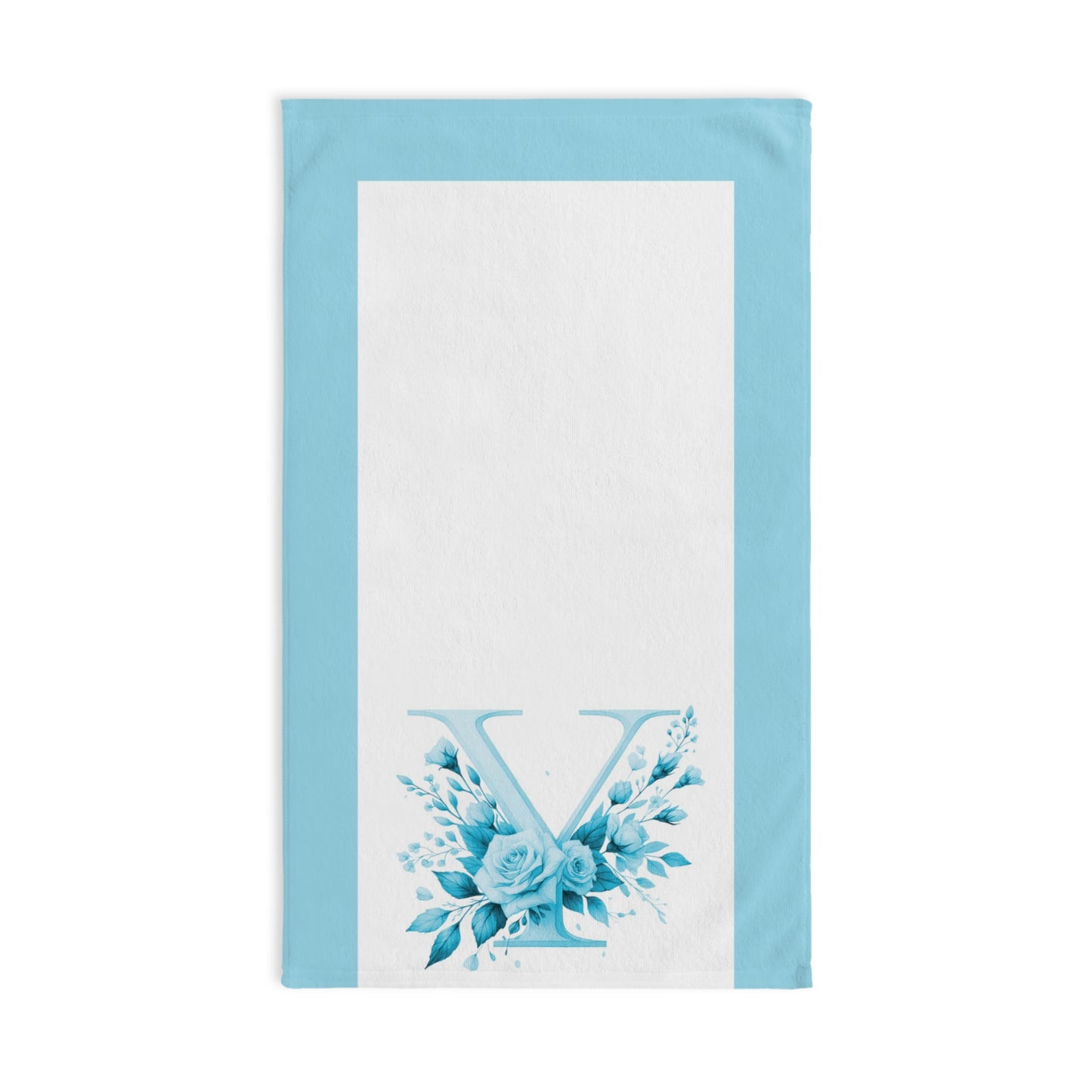 Alphabet Flowers Bathroom Hand Towel