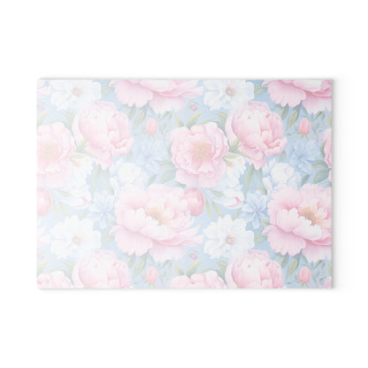 Floral Glass Cutting Board