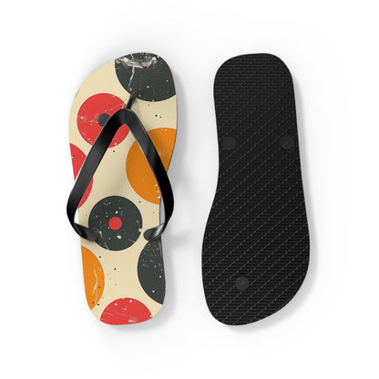 Colorful Polka Dot Patter Flip-Flops