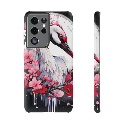 Cranes in Flight: Red-Crowned Crane Phone Case