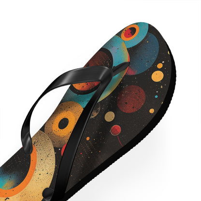 Abstract Decorative Circles  Flip-Flops