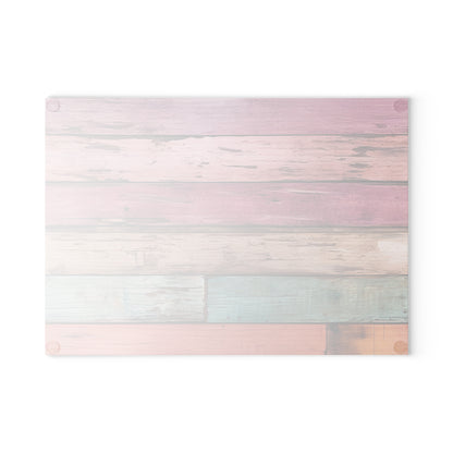 Wooden Print Glass Cutting Board