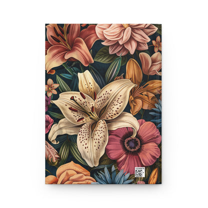 Floral Pattern Hardcover Journal