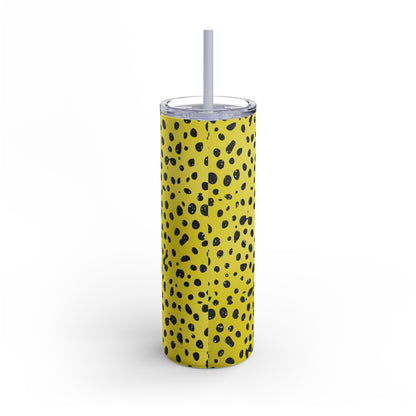 Animal Print Yellow 01 - 20oz Skinny Matte Tumbler