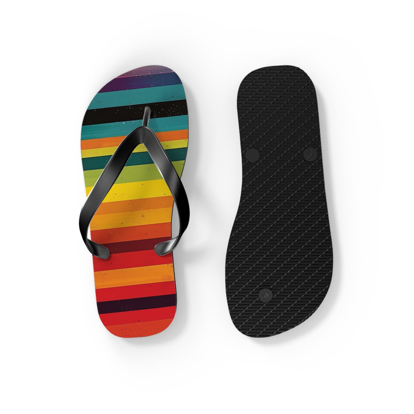 Colorful Stripes  Flip-Flops